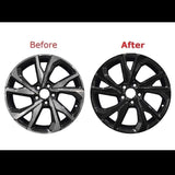 Honda Civic Sport Alloy Wheels Blackout Wrap KIt l Chrome Delete Vinyl | Full Set | 2018-2020