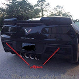 C7 Corvette Tail Light Overlay Kit | Precut Tint Vinyl Blackout | Fits Chevrolet Corvette C7 2014-2019 | Dark Smoke