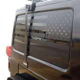 Jeep Wrangler | Precut American Flag Window Decals | 2011 - 2017 (2 Door) - XPLORE OFFROAD®