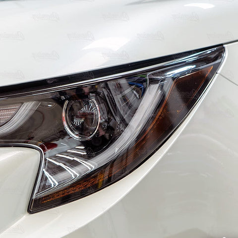 Corolla Head Light Overlay Kit | Precut Tint Vinyl Blackout | Fits Toyota Corolla 2019-2022 | Dark Smoke