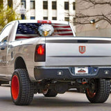 American Flag Window Decal for Pickup Trucks