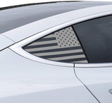 Tesla Model 3 | Precut American Flag Window Decals | Both Sides