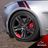 XPLORE OFFROAD - Redline Wheel Rim Decal Stripes for 18" - 20" Wheels | Gloss Red | Universal Fit