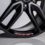 Corvette Wheel Decals Inserts | Vinyl Stripes for Alloys | Fits C7 Corvette Stingray Z51 2014 - 2019 (Gloss Red)