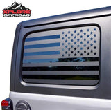American Flag Window Decals Jeep Wrangler JL 2018 - 2021 (4 Door)